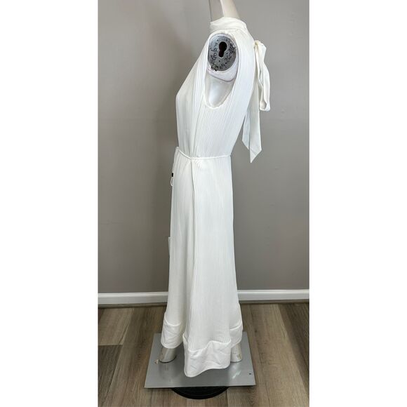 MILLY Melina Solid Pleated Dress Size 4 $425 - Picture 6 of 10